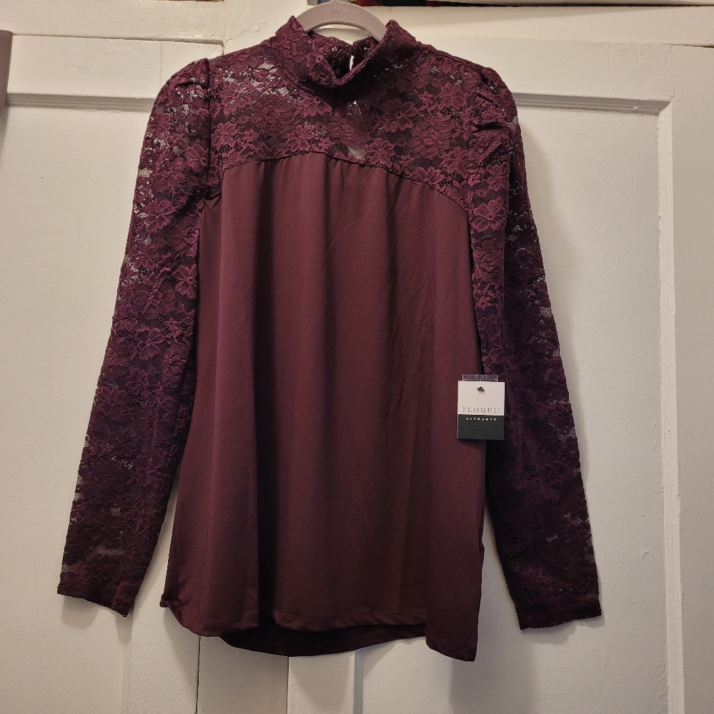 NWT, Eloquii lace top, Size 16